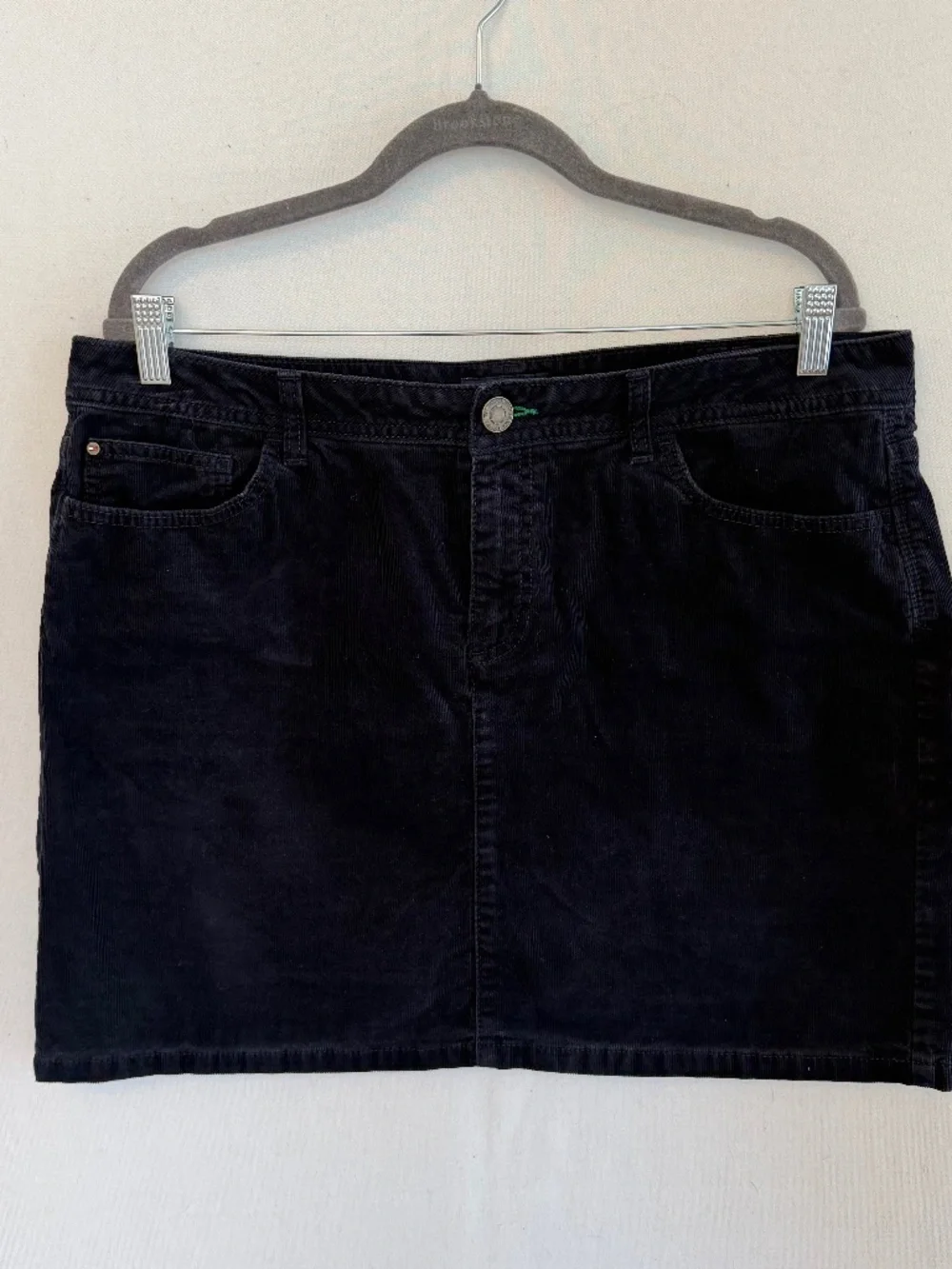 TOMMY HILFIGER Women’s Size 16 Navy Blue Corduroy Mini Skirt